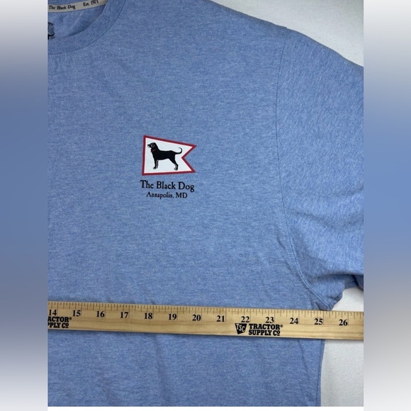 The Black Dog Annapolis MD T-Shirt Blue Graphic Tee Men’s XXL Cotton - Picture 7 of 7